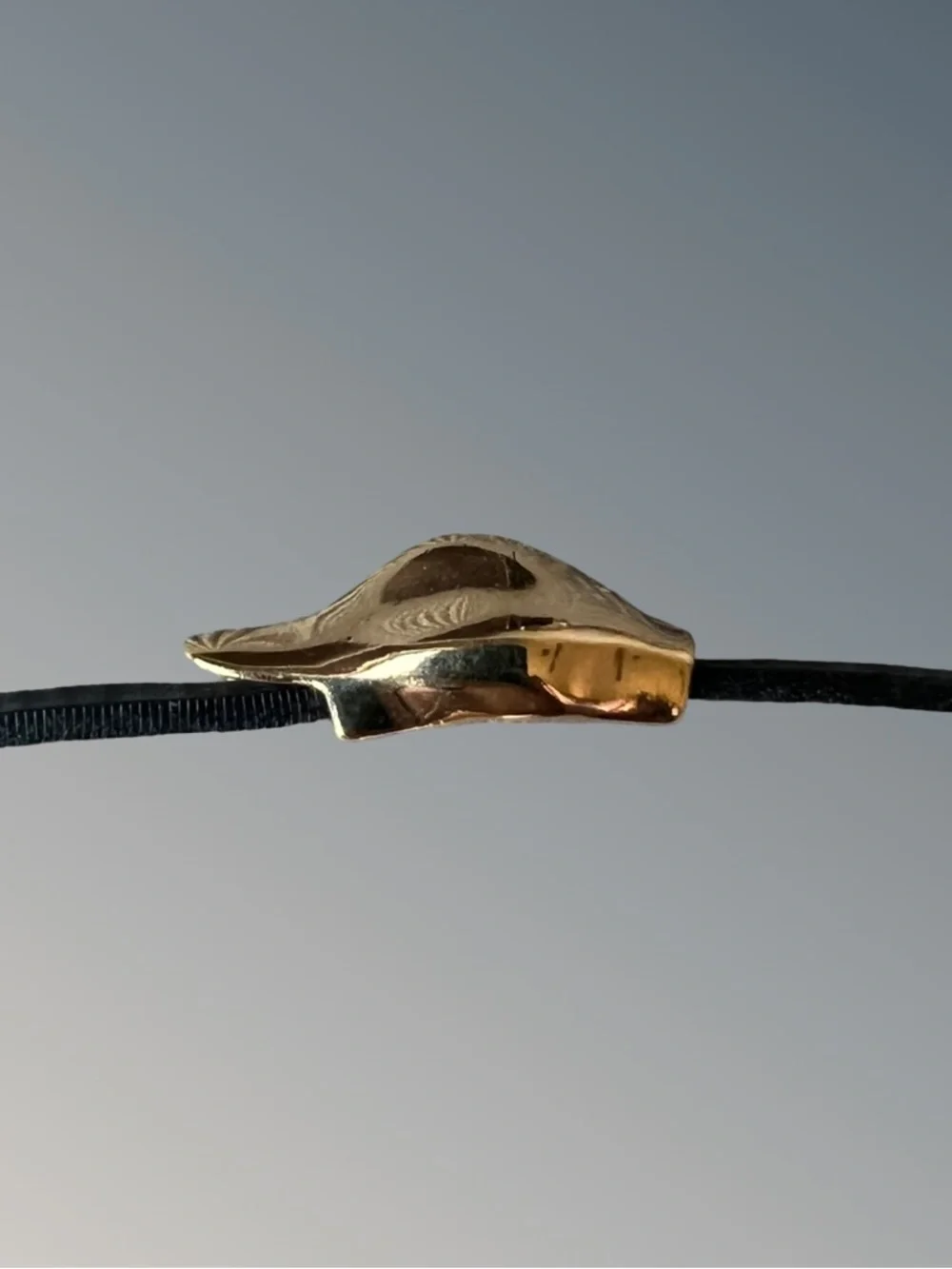 UNOde50 Black Leather Double-Wrap Bracelet with Gold Tone Duck Head & Hardware - Picture 3 of 8